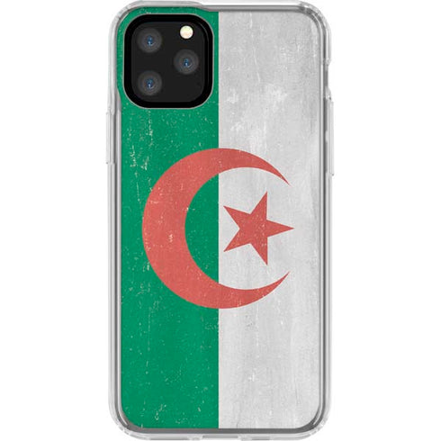 Algeria Flag Distressed iPhone 11 Pro Clear Case